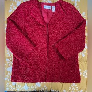 Alfred Dunner Vibrant Red Women's Jacket